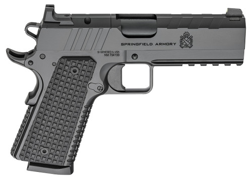 Springfield Armory Emissary 1911 AOS .45 ACP Semi-Auto Pistol with Black Cerakote Finish and VZ Thin-Line G10 Grips PX9228LAOS