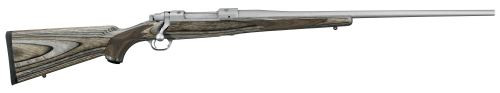 Ruger M77 Hawkeye Predator 6.5 Creedmoor Bolt Action Rifle with Stainless Finish and Green & Brown Laminate Stock