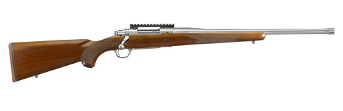 Ruger Hawkeye Hunter 30-06 Bolt Action Rifle with Satin Stainless Steel Finish and American Walnut Stock