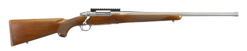 Ruger Hawkeye Hunter 7mm Rem Mag Bolt Action Rifle with Satin Stainless Steel Finish and Walnut Stock