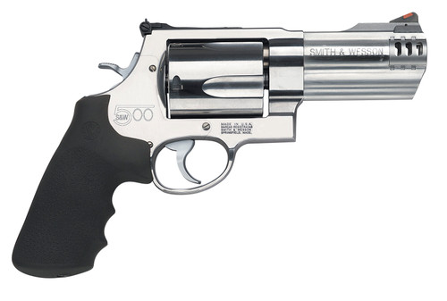 Smith & Wesson Model 500 Revolver 500 S&W Magnum with Satin Stainless Steel Finish, 5-Round Capacity