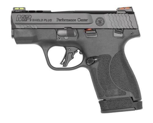 Smith & Wesson M&P9 Shield Plus PC 9mm Semi-Auto Pistol with 13+1 Capacity and Fiber Optic Sights