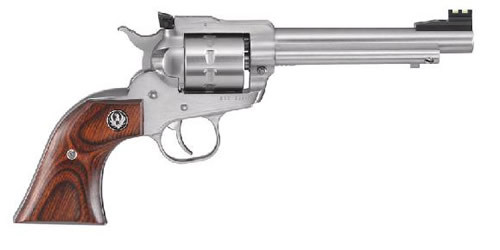 Ruger Single Ten .22 LR Revolver with Satin Stainless Steel Finish and Hardwood Gunfighter Grips