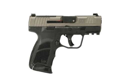 Heckler and Koch CC9 9mm Semi-Auto Pistol with Tungsten Cerakote Finish and Night Sights