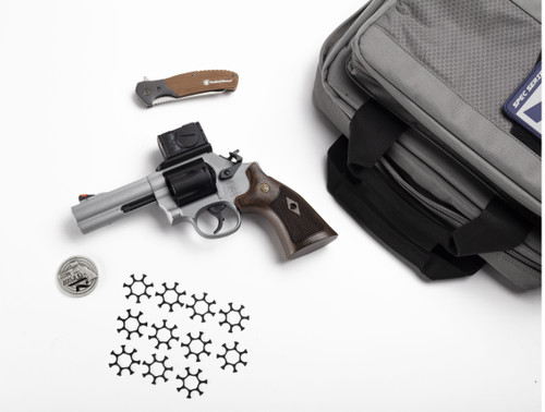 Smith & Wesson 686 Plus .357 Magnum / .38 Special Revolver with Titanium Cerakote Finish and Red Dot Sight