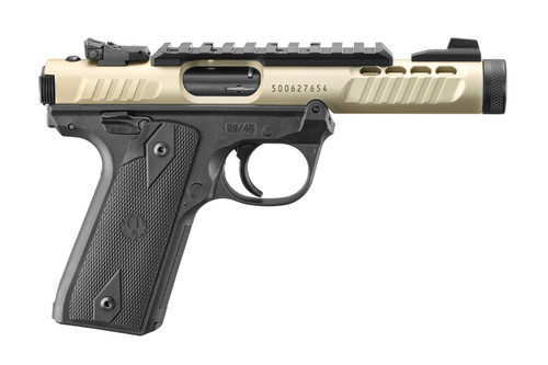Ruger MKIV 22/45 Lite .22 LR Semi-Auto Pistol with Champagne Anodized Finish