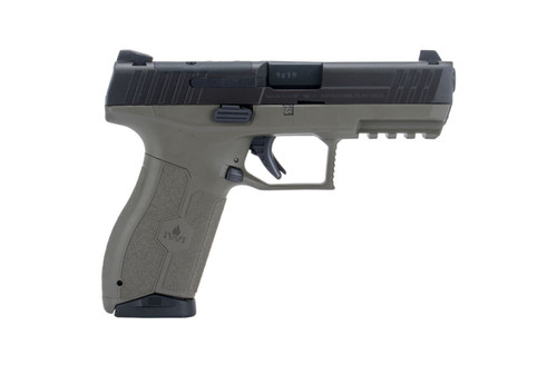 IWI Masada 9mm Semi-Auto Pistol with O.D. Green Polymer Frame and Night Sights | Part M9ORP10ODNS