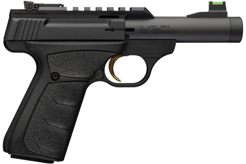 Browning Buck Mark Micro Bull .22 LR Semi-Auto Pistol with Matte Black Finish and Green Fiber Optic Sights