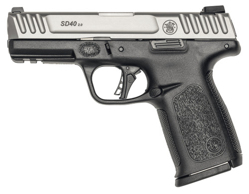 Smith & Wesson SD40 2.0 40 S&W Semi-Auto Pistol with 14+1 Capacity and Stainless Finish