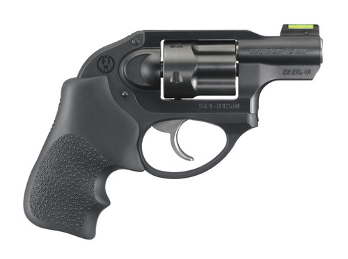 Ruger LCR .38 Special Revolver with Green Fiber Optic Sight and Polymer Grip