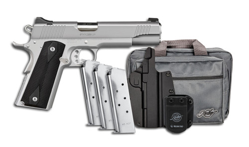 Kimber Stainless LW 45 ACP Semi-Auto Pistol with 7+1 Capacity and Stainless Finish