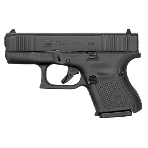 GLOCK 26 Gen5 9mm Sub-Compact Pistol with 3.43-inch Barrel and 10-Round Capacity