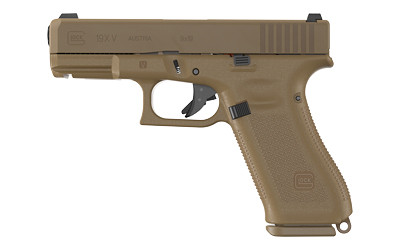 GLOCK 19X 9mm Compact Pistol with Night Sights and Coyote Finish – Model UV1950703X