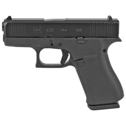 GLOCK 43X 9mm Sub-Compact Semi-Automatic Pistol with 10-Round Capacity