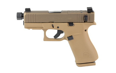 GLOCK 43X HP 9mm Sub-Compact Pistol with Flat Dark Earth Finish and Suppressor Sights