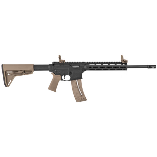 Smith & Wesson M&P15-22 22LR Rifle with 16.5-inch Threaded Barrel and Flat Dark Earth Finish