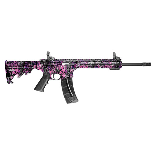 Smith & Wesson M&P15-22 Sport .22 LR Rifle with Muddy Girl Camo Finish and M-LOK Handguard