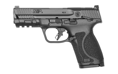 Smith & Wesson M&P M2.0 9mm Compact Semi-Automatic Pistol with 4-Inch Barrel, Black Polymer Frame