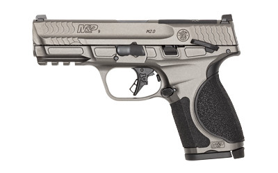 Smith & Wesson M&P M2.0 Metal 9mm Compact Pistol with 4-Inch Barrel, Tungsten Finish