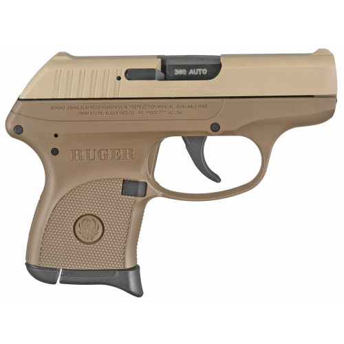 Ruger LCP 380 ACP Compact Pistol with Flat Dark Earth Finish, 6-Round Capacity