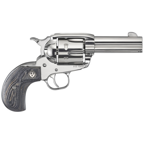 Ruger Vaquero .357 Magnum Single Action Revolver with 3.75-inch Barrel and Stainless Steel Finish