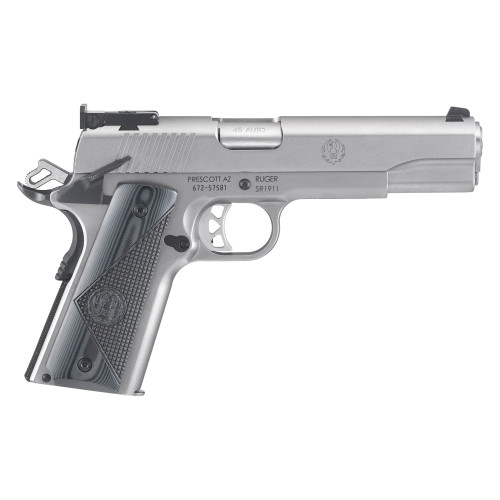 Ruger SR1911 Target .45 ACP 5-inch Stainless Steel Pistol with Adjustable Sights