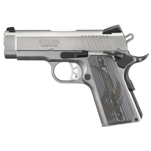 Ruger SR1911 .45 ACP Officer-Size Semi-Automatic Pistol with Stainless Steel Finish