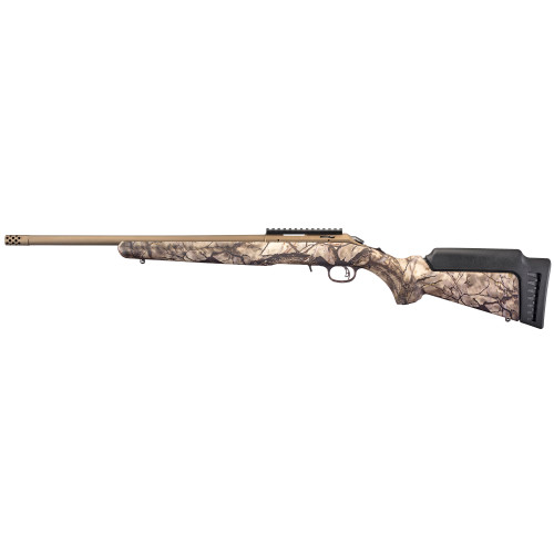 Ruger American Rimfire LRT in 22 WMR with Camo Finish and High Comb Stock Module