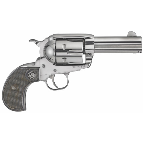 Ruger Vaquero .44 Magnum Revolver – 3.75-Inch Barrel, Stainless Steel, Fixed Sights