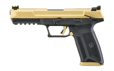 Ruger 5.7 Model 5.7X28MM Semi-Automatic Pistol with 20-Round Capacity - Black or Gold Polymer Frame