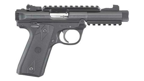 Ruger Mark IV .22 LR 4.4-inch Threaded Barrel Semi-Automatic Pistol with Adjustable Rear Sight