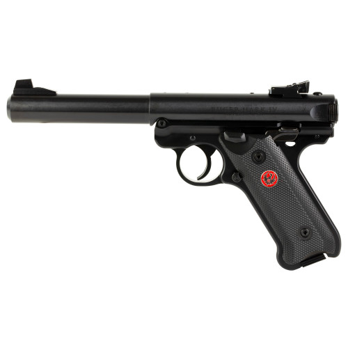 Ruger Mark IV Target 22LR Semi-Automatic Pistol with 5.5-inch Bull Barrel and Adjustable Rear Sight