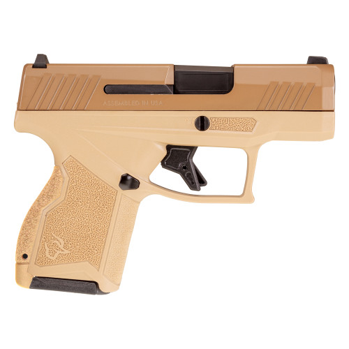 Taurus USA GX4 9mm Compact Semi-Auto Pistol with 11-Round Capacity, Tan Finish