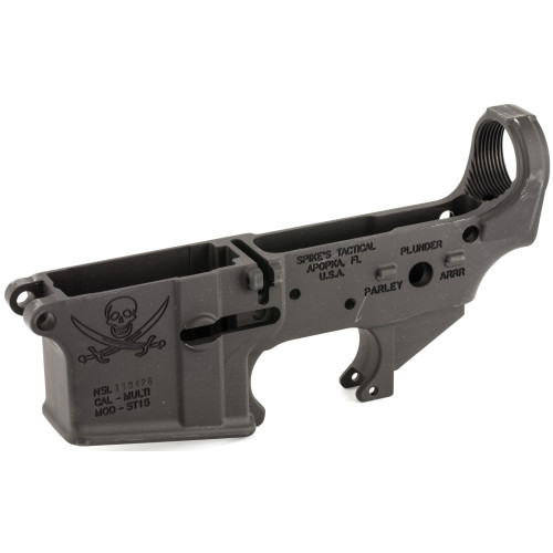 Spike's Tactical Calico Jack Stripped Lower Receiver - Black