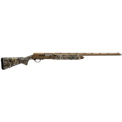 Browning A5 Wicked Wing 12 Gauge Semi-Automatic Shotgun with Burnt Bronze Finish and Mossy Oak Shadow Grass Habitat Camouflage - Part Number 0119112005