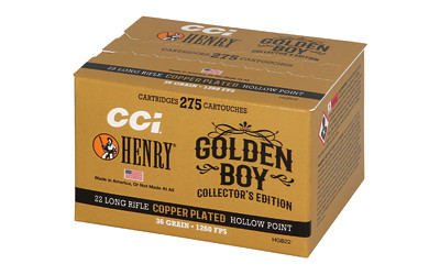 CCI Ammunition Henry GB Edition .22 LR 36 Grain Copper Hollow Point (275 Rounds per Box)