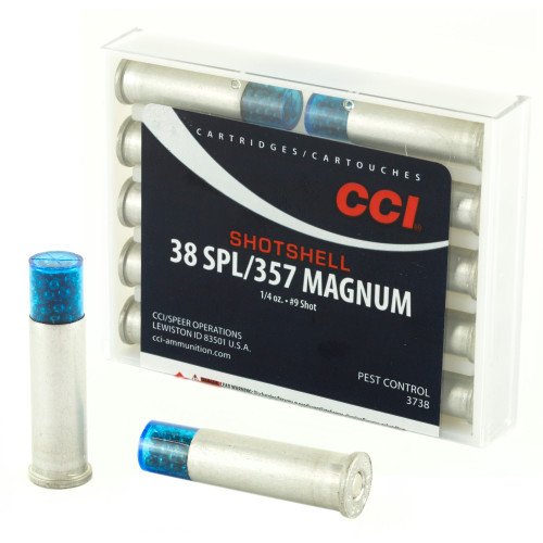 CCI Ammunition 38/357 #9 Shotshell – 100 Grain, 10 Rounds per Box