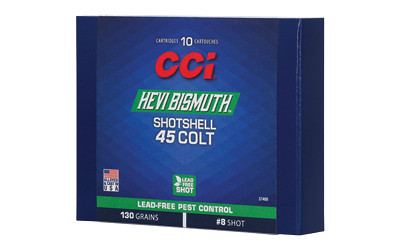 CCI Ammunition 45 Colt Hevi-Bismuth Shotshells – 130 Grain, Non-Toxic, Lead-Free