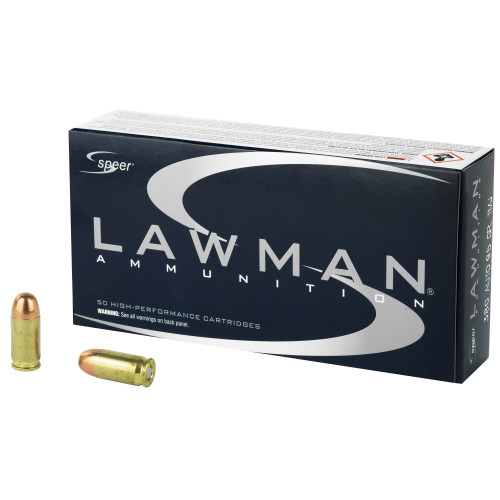 Speer Ammunition Lawman 380 ACP 95-Grain Total Metal Jacket - 50 Rounds per Box