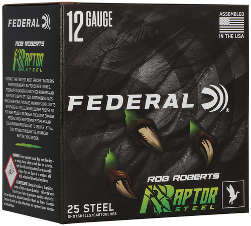 Federal RRS1383 12 Gauge 3-inch 1-3/8 oz #3 Raptor Series Choke Load