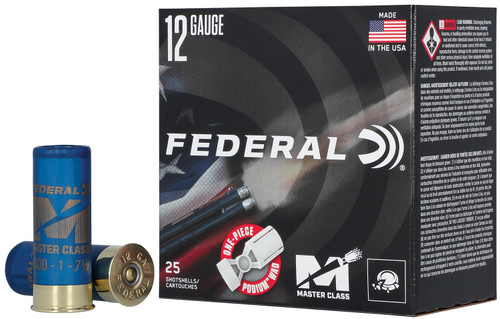Federal Master Class 12 Gauge Sporting Clay Ammunition - 1 oz, 7.5 Shot, 1300 fps, Part #MC12HC175