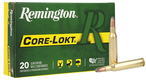 Remington Ammunition Core-Lokt Soft Point 117 Grain for 257 Roberts Rifle - Reliable Big Game Performance