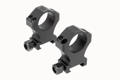 Sig Sauer Electro-Optics ALPHA1 35mm Aluminum Hunting Rings - Matte Finish, 2.49 Inches Height, Mil-Spec Picatinny Mount