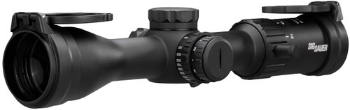 Sig Sauer Electro-Optics Whiskey4 2.5-10x42 Rifle Scope with Quadplex Reticle and Locking Turret