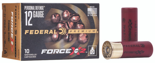 Federal Premium Force X2 12 Gauge 00 Buckshot for Home Defense, Part Number PD129FX200