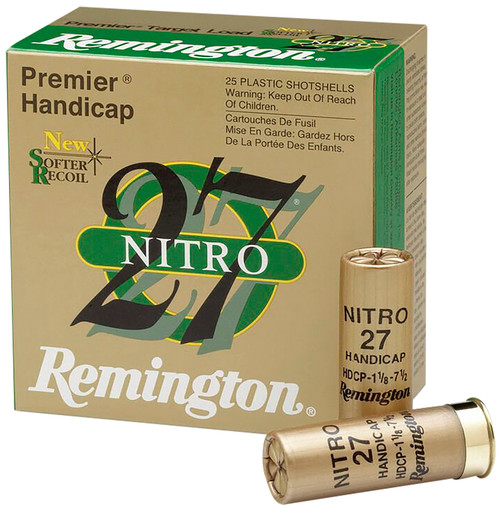 Remington Ammunition Premier Nitro 27 12 Gauge 1 oz Lead Shot for Sport Shooting - Part Number 20227