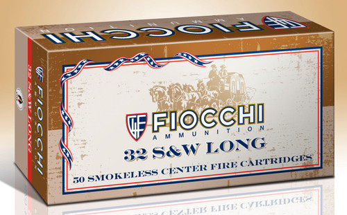 Fiocchi 32 S&W Long Full Metal Jacket Ammunition - 97 Grain, 50 Rounds per Box
