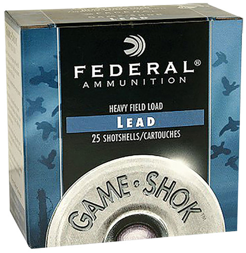 Federal Game-Shok Upland Heavy Field 12 Gauge 2.75-Inch Shotshells, Lead Shot Size 5, 1-1/4 Ounce - Pack of 25