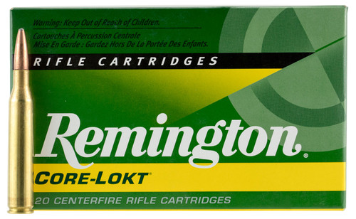 Remington Ammunition Core-Lokt Pointed Soft Point 120 Gr for 25-06 Rem Hunting