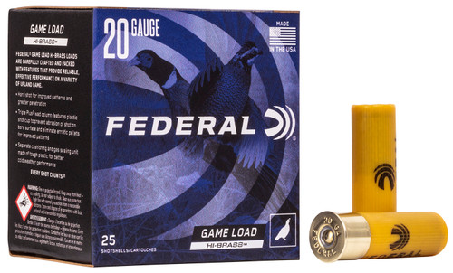 Federal Game-Shok Upland Heavy Field 20 Gauge Lead Shotshells – 2.75-inch, 1 oz, Shot Size 5